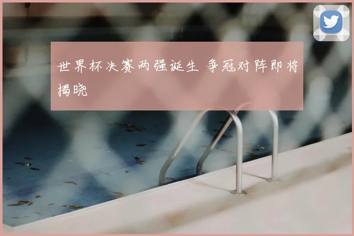 世界杯决赛两强诞生 争冠对阵即将揭晓
