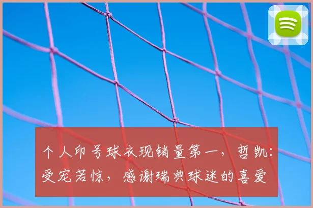 个人印号球衣现销量第一，哲凯：受宠若惊，感谢瑞典球迷的喜爱