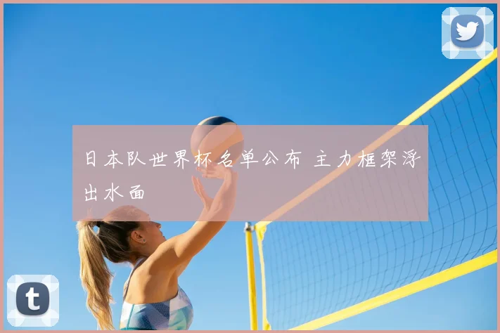 日本队世界杯名单公布 主力框架浮出水面