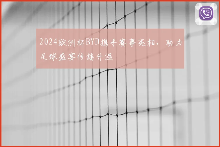2024欧洲杯BYD携手赛事亮相，助力足球盛宴传播升温