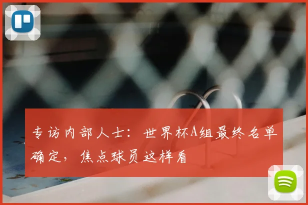 专访内部人士:世界杯A组最终名单确定,焦点球员这样看
