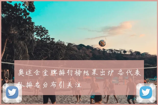 奥运会金牌排行榜结果出炉 各代表队排名分布引关注